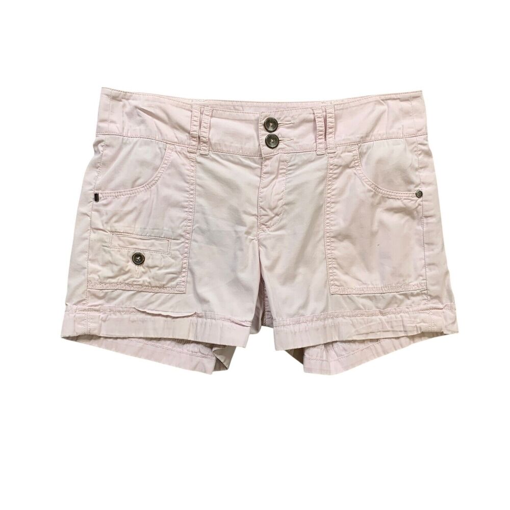 Pilcro Shorts Womens 27 Light Pink‎ Cotton Cargo Patch Pockets Anthropologie